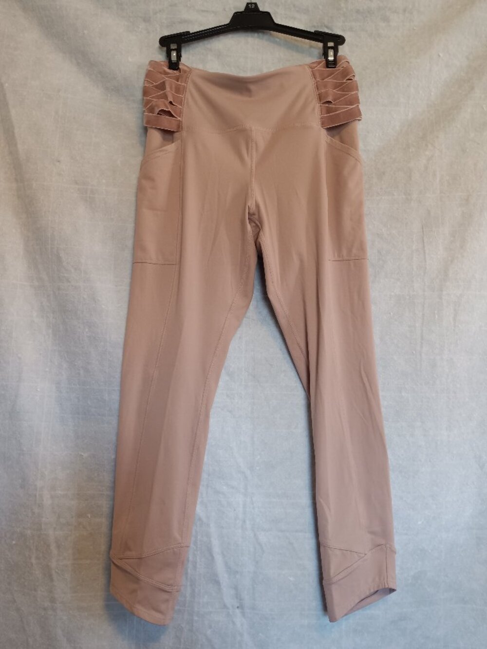 Free People Movement Wonderstruck Velvet Leggings Smokey Mint Size Medium NWOT